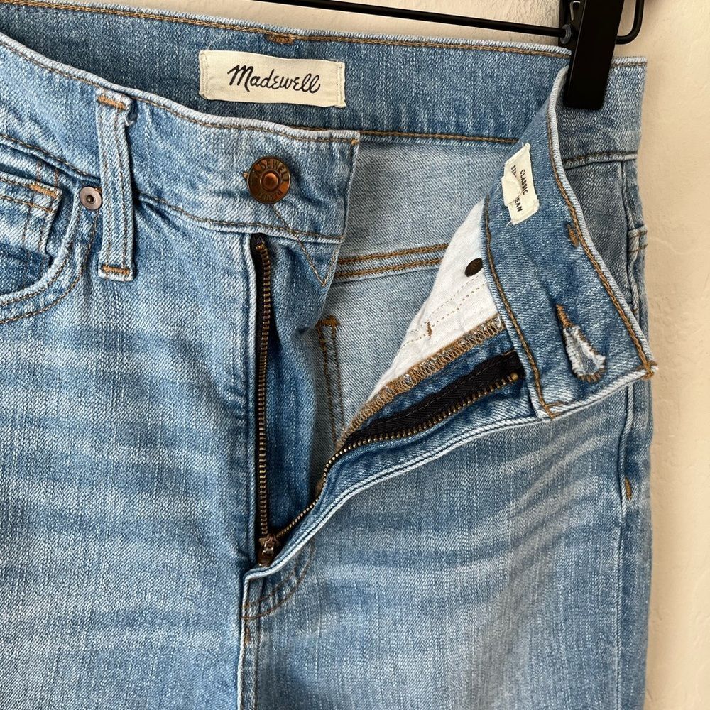 Madewell Classic Straight Denim Jeans Nearwood Wash Size 25 - Picture 5 of 8